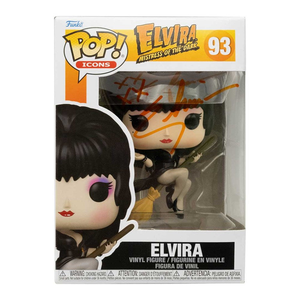 Elvira Signed Broom Funko Pop #93