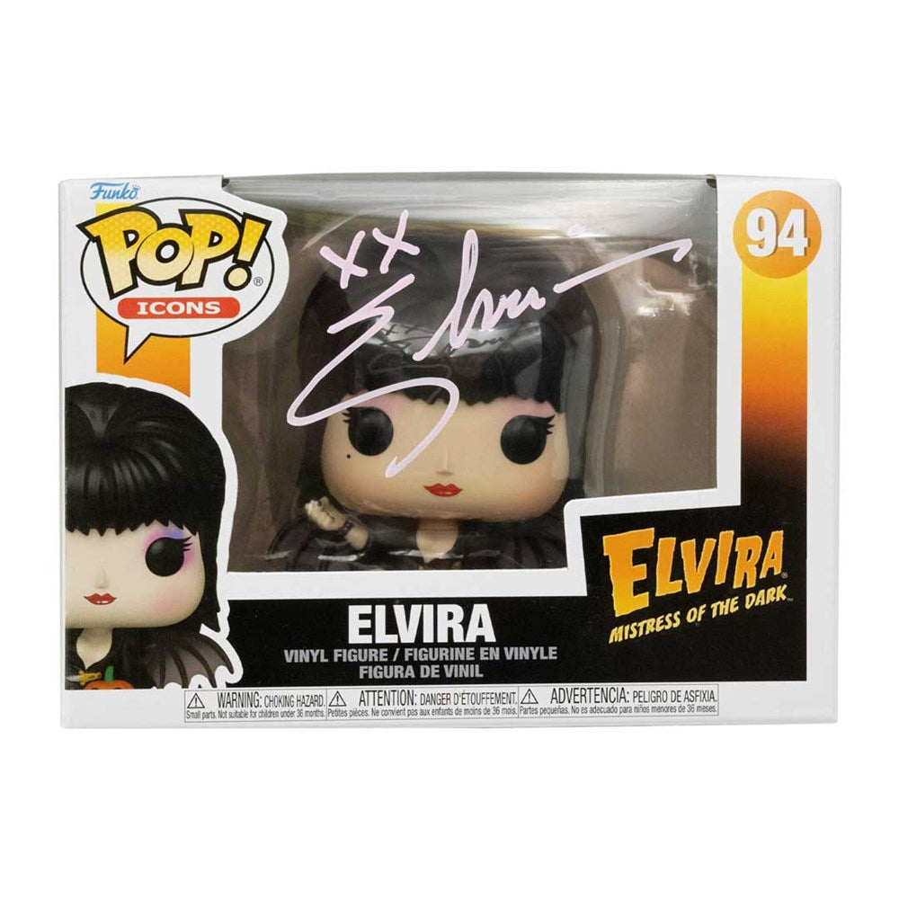 Elvira Signed Pumpkin Funko Pop #94