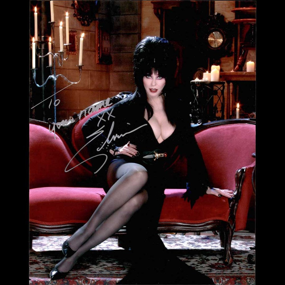 Elvira Personalized Couch Macabre Photo