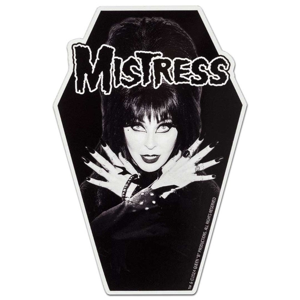 Elvira Mistress Fiend Sticker Elviras Bootique