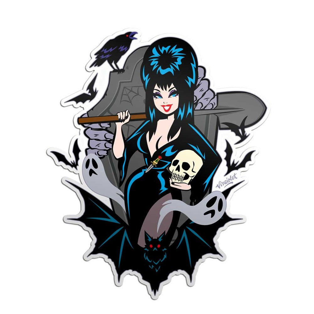 Elvira Haunting Will Go Sticker