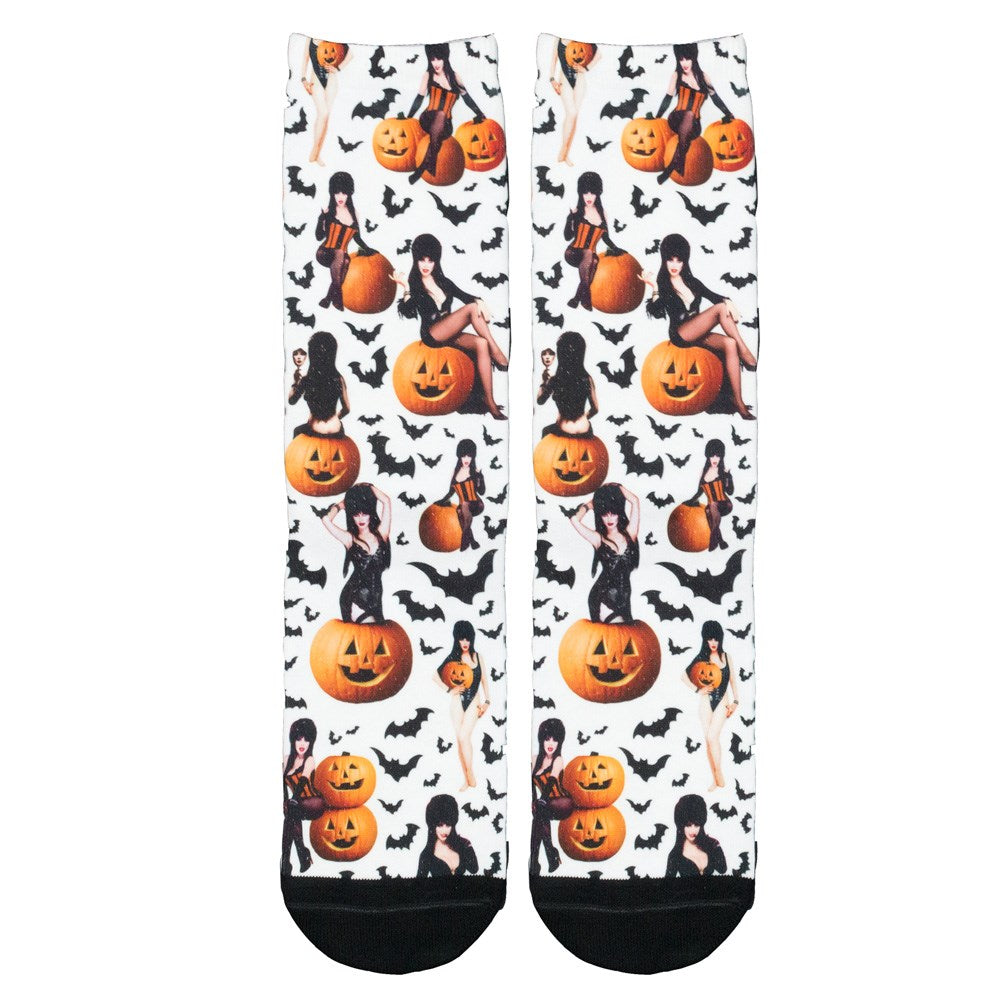 Elvira Harvest Bats Repeat Socks