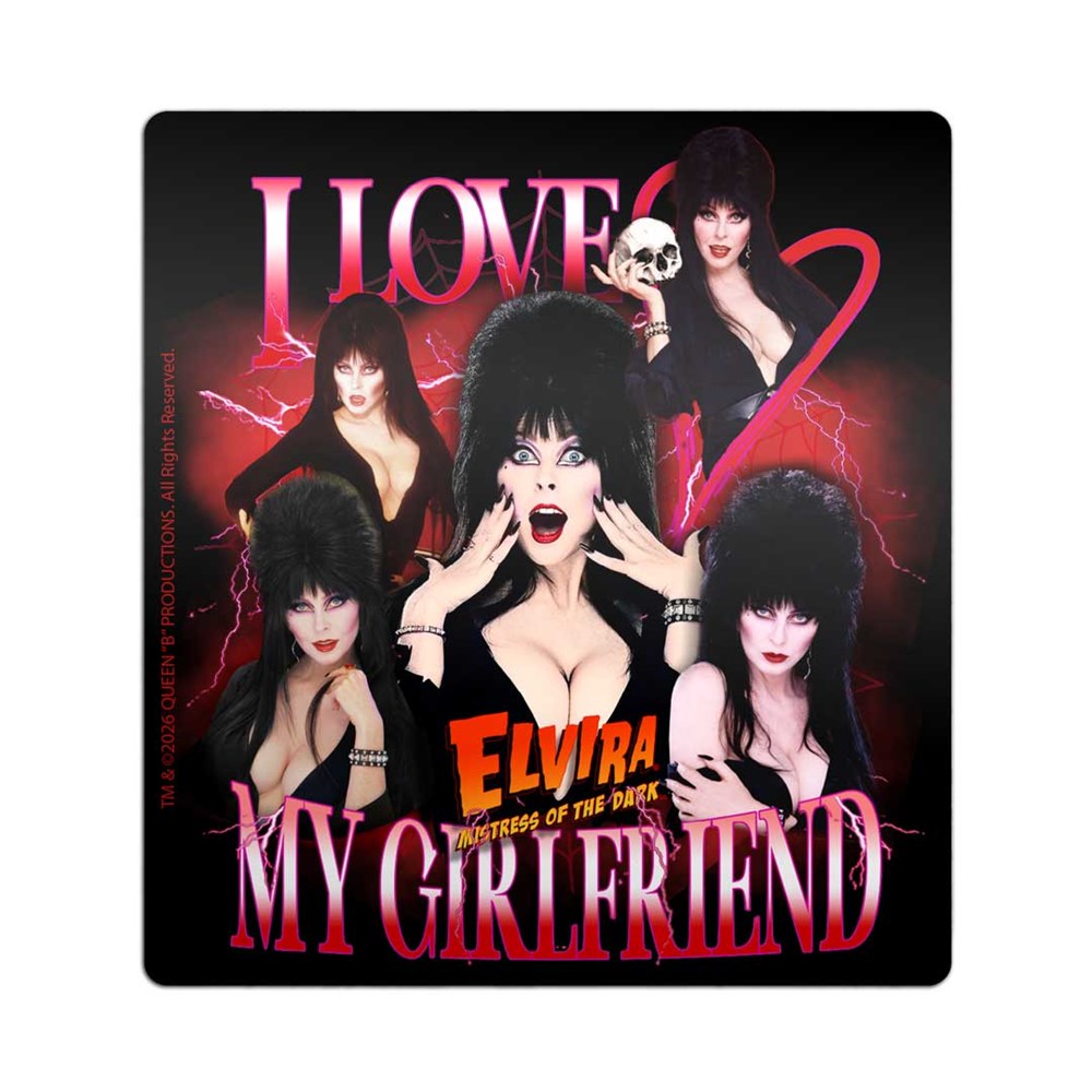 Elvira Love My Girlfriend Sticker