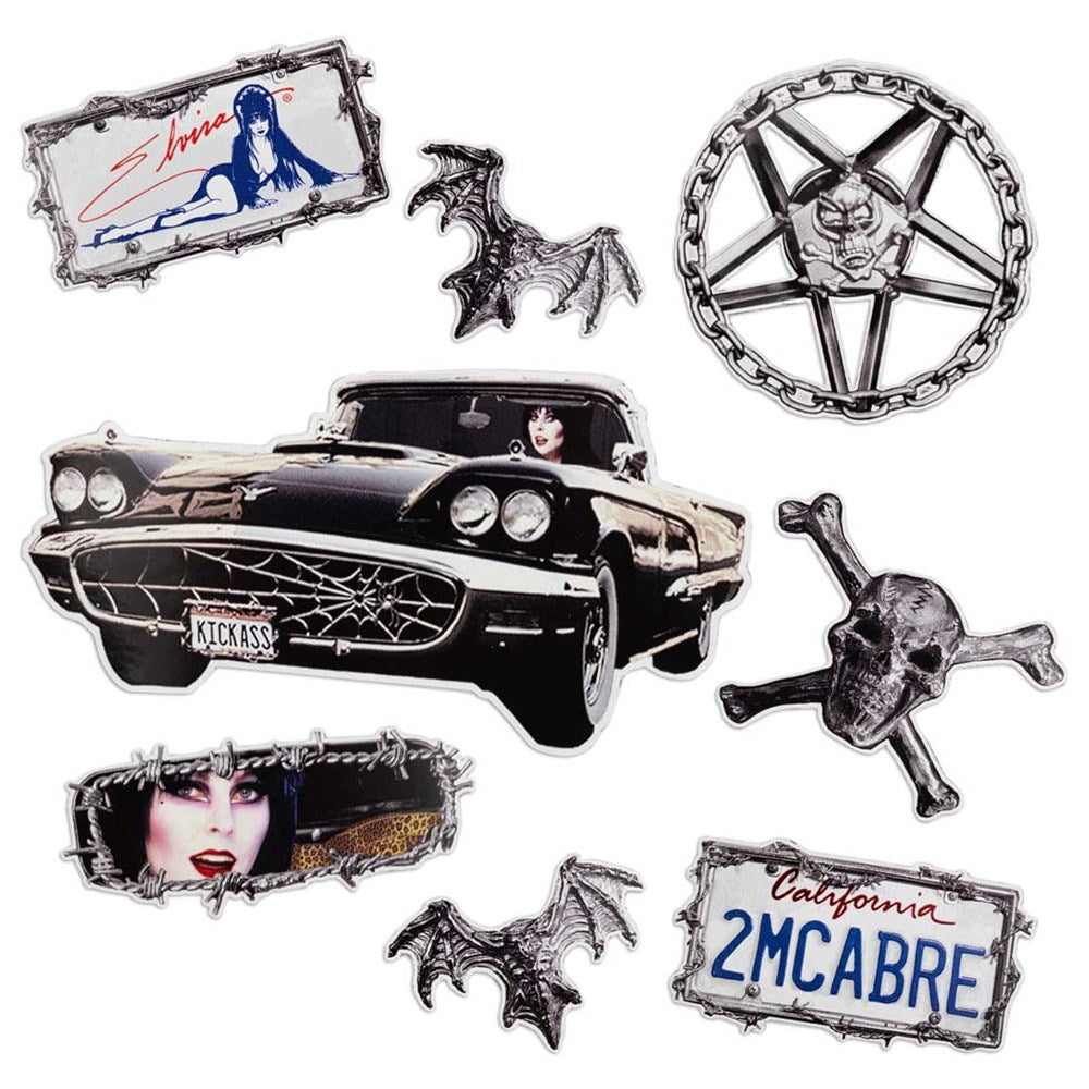 Elvira Macabre Mobile Sticker Set