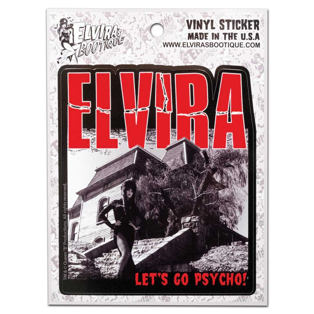Elvira Psycho House Sticker