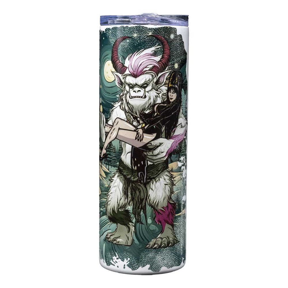 Elvira Krampus Gonk Skinny Tumbler