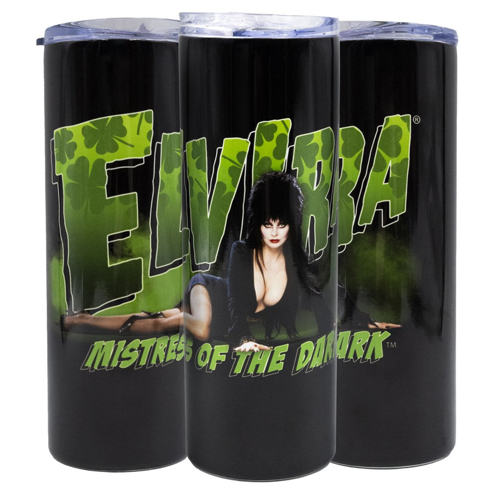 Elvira Shamrock Mist Skinny Tumbler