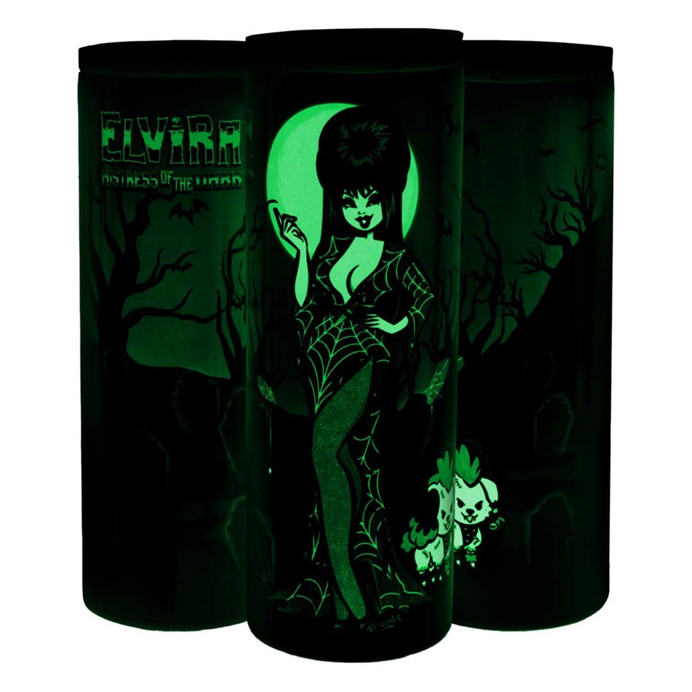 Elvira Viva Cemetery GLOW Skinny Tumbler