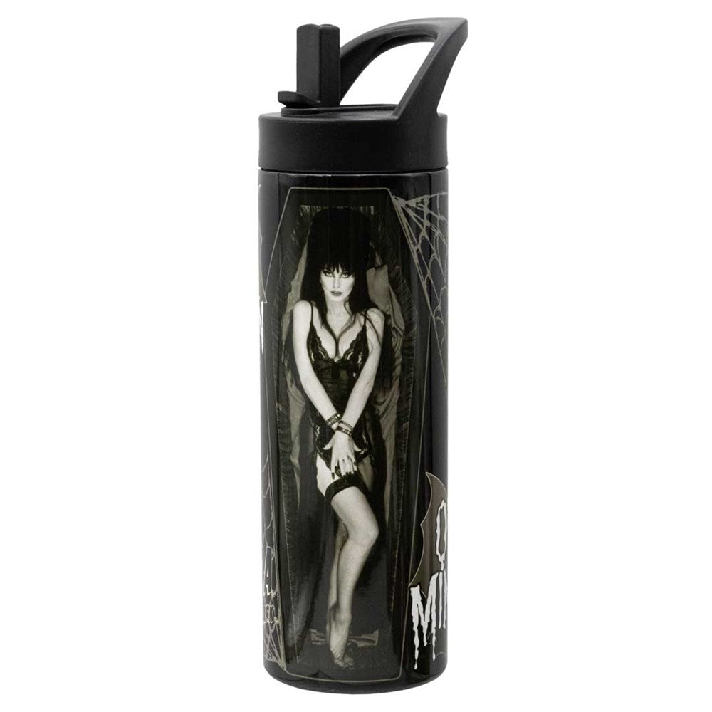 Elvira My Coffin Portable Handle Skinny Tumbler