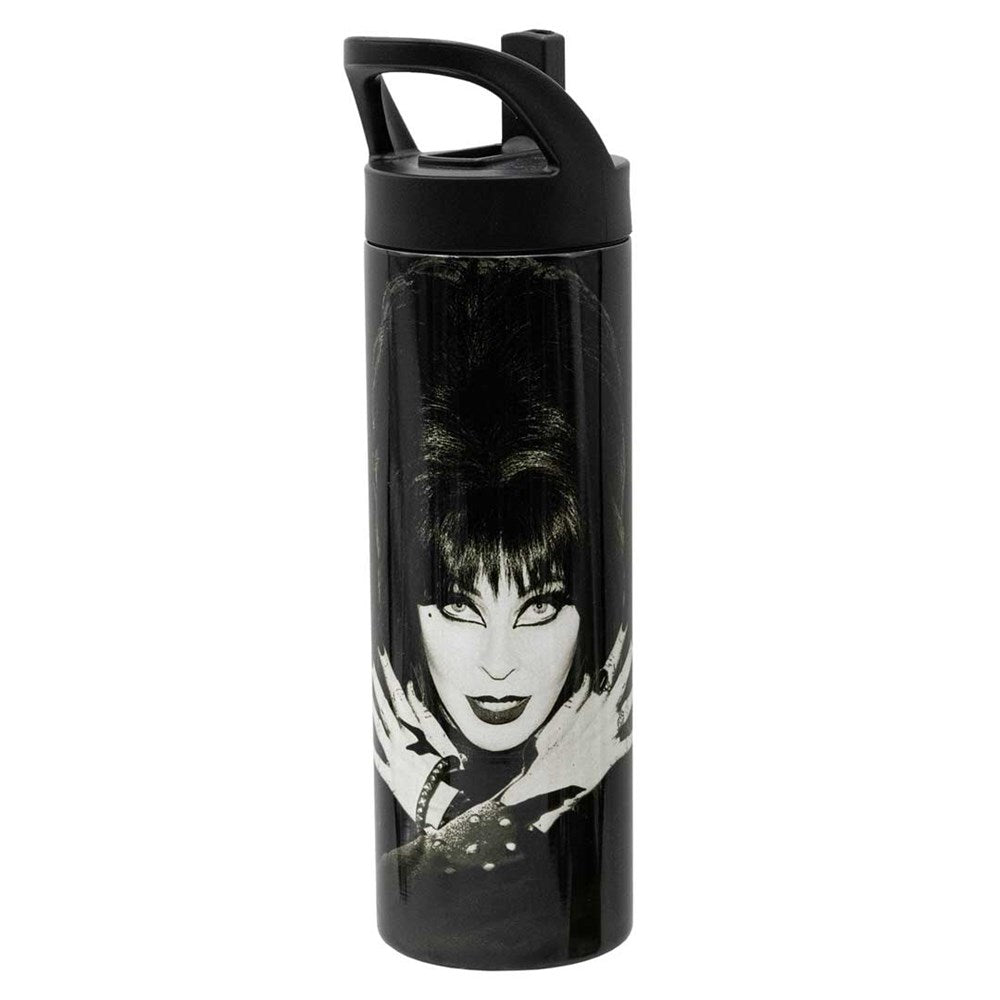 Elvira Mistress Fiend Portable Handle Skinny Tumbler