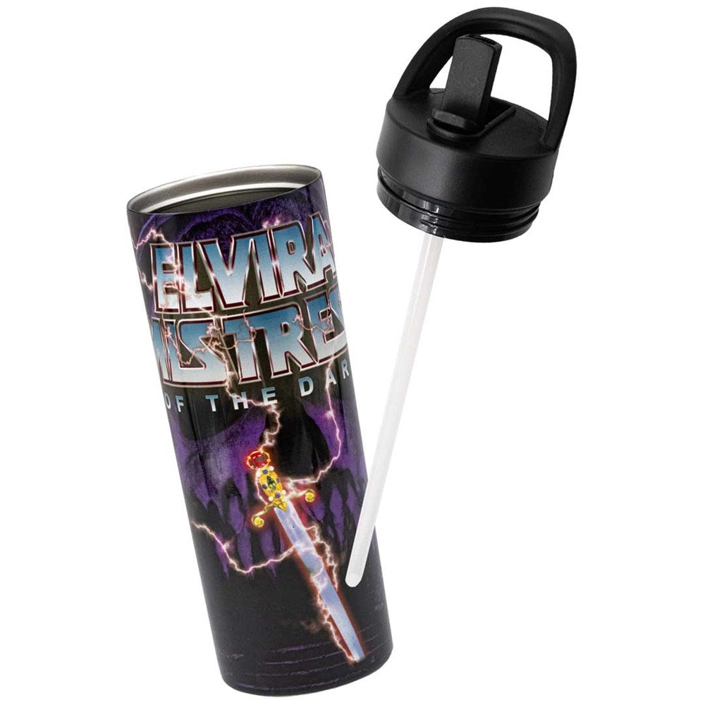 Elvira Mistress Of The Universe Portable Handle Skinny Tumbler