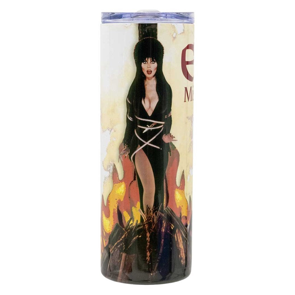 Elvira MOTD VHS Cover Skinny Tumbler
