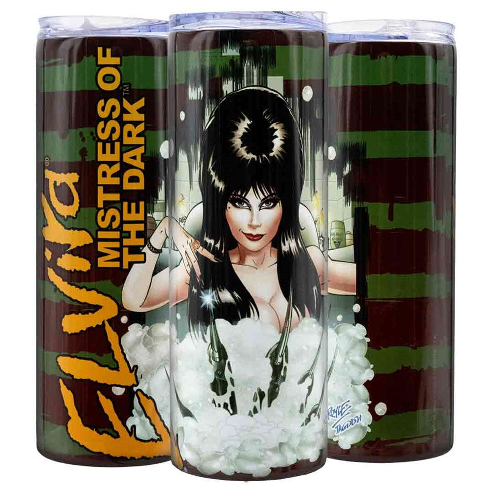 Elvira Nightmare Bath Skinny Tumbler