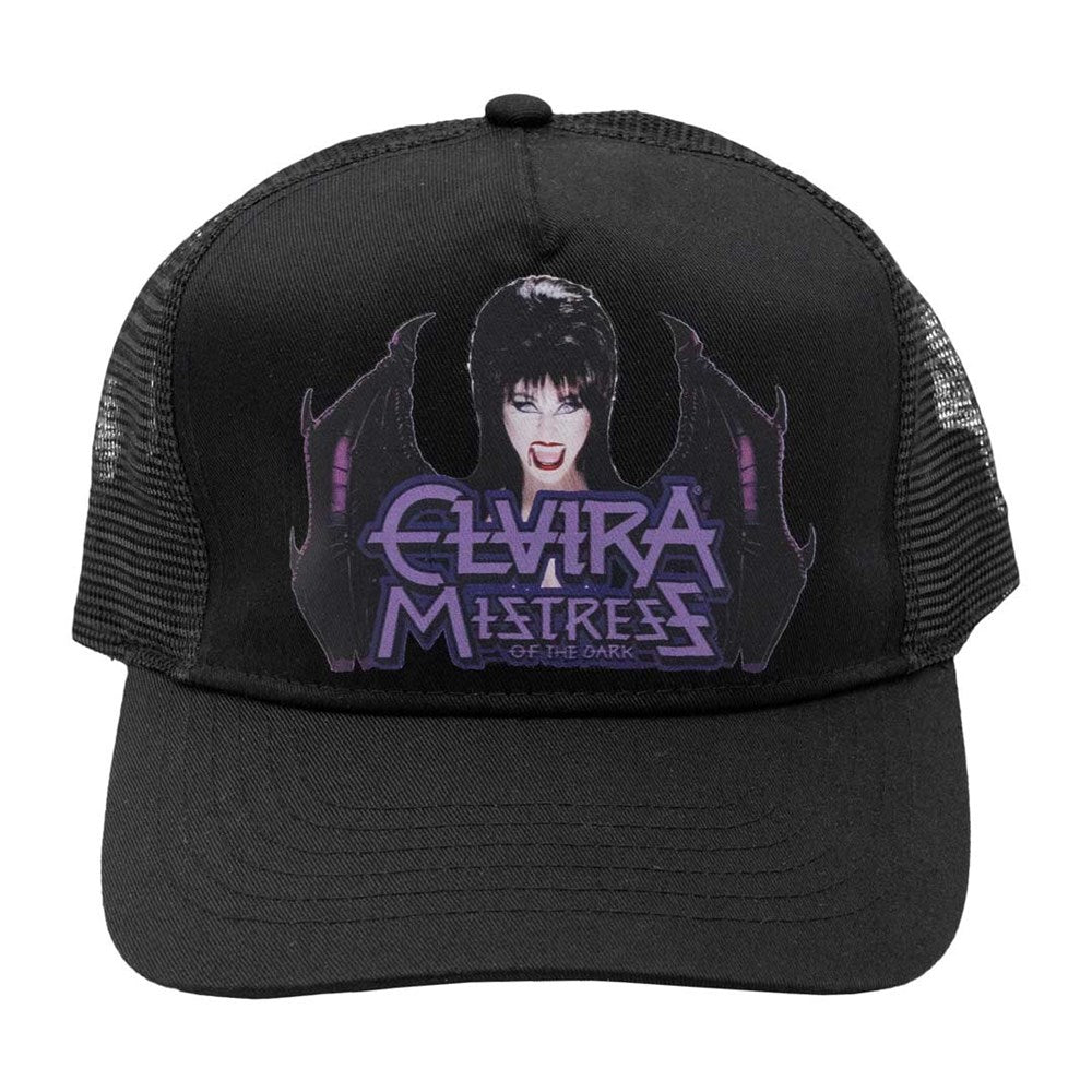 Elvira Princess Of Darkness Black Trucker Hat