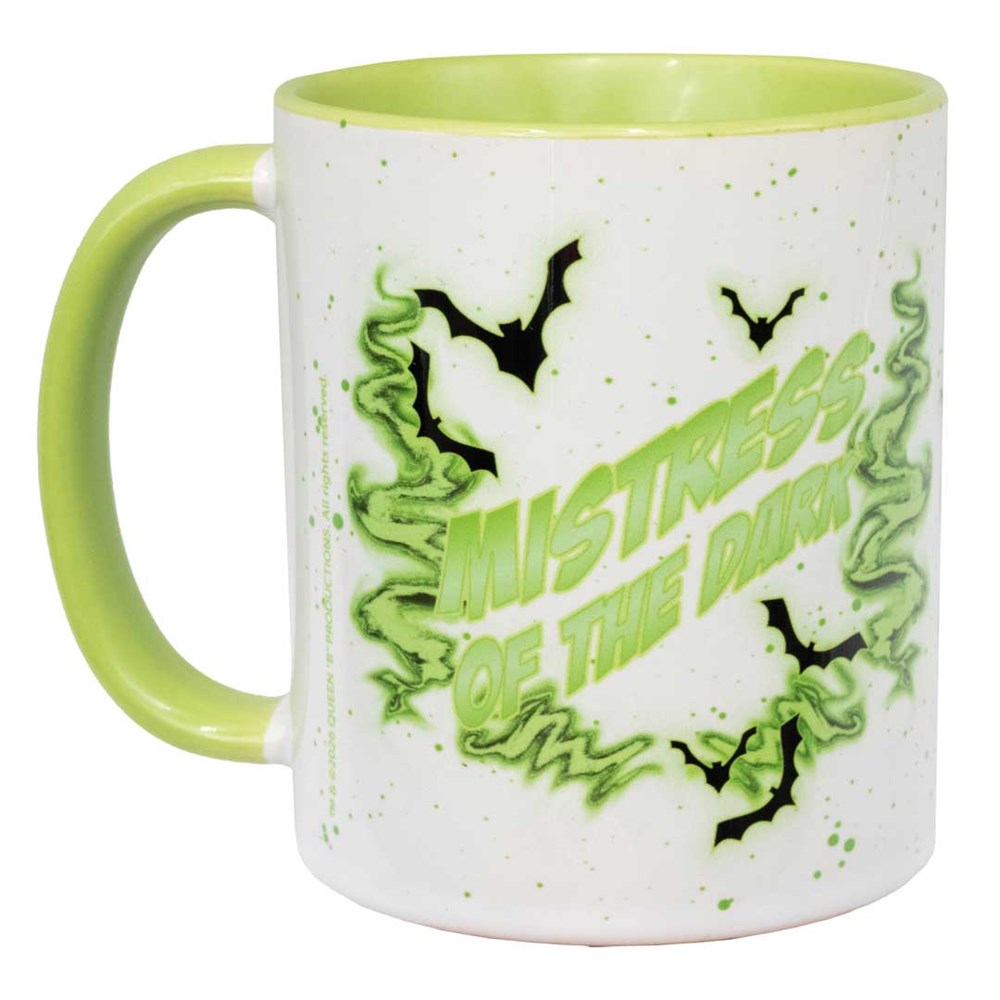 Elvira 80s Moon Green Rim Mug