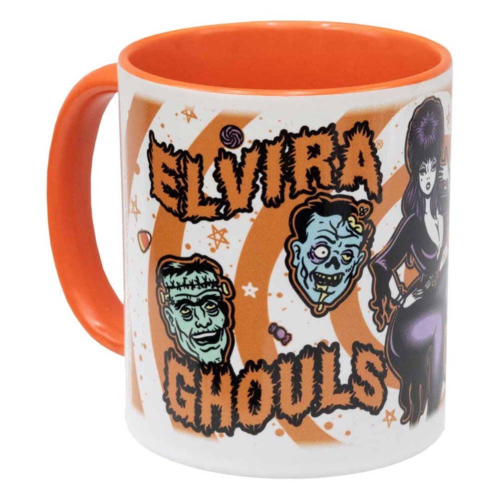 Elvira Ghouls Gone Wild Orange Rim Mug