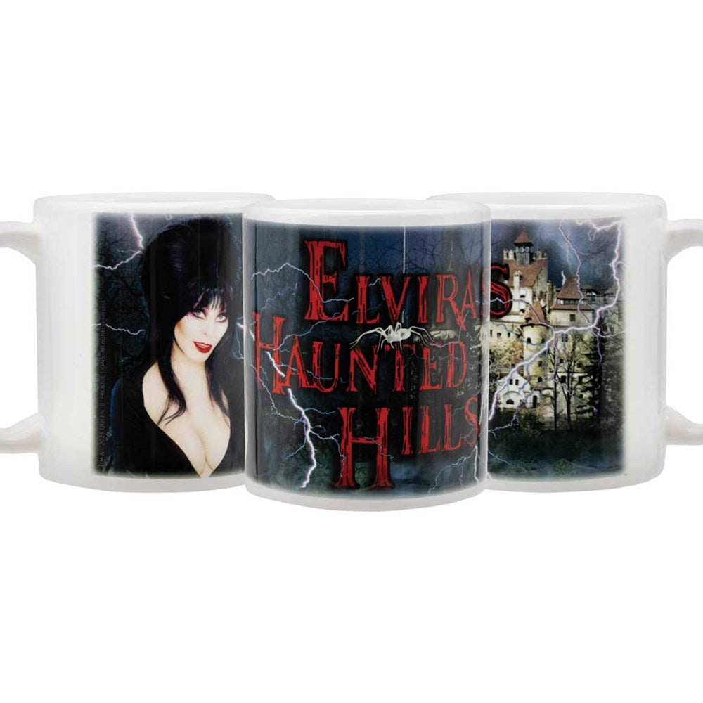Elvira Haunted Hills Cover White Mug