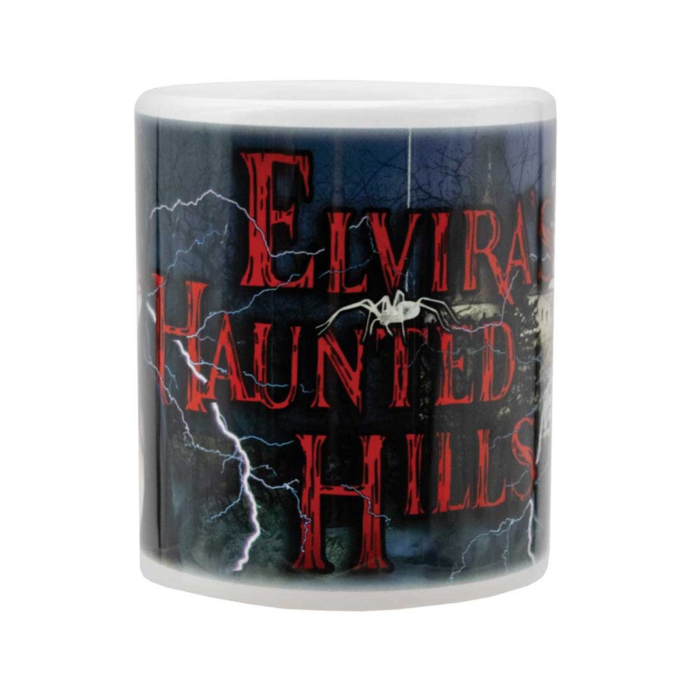 Elvira Haunted Hills Cover White Mug