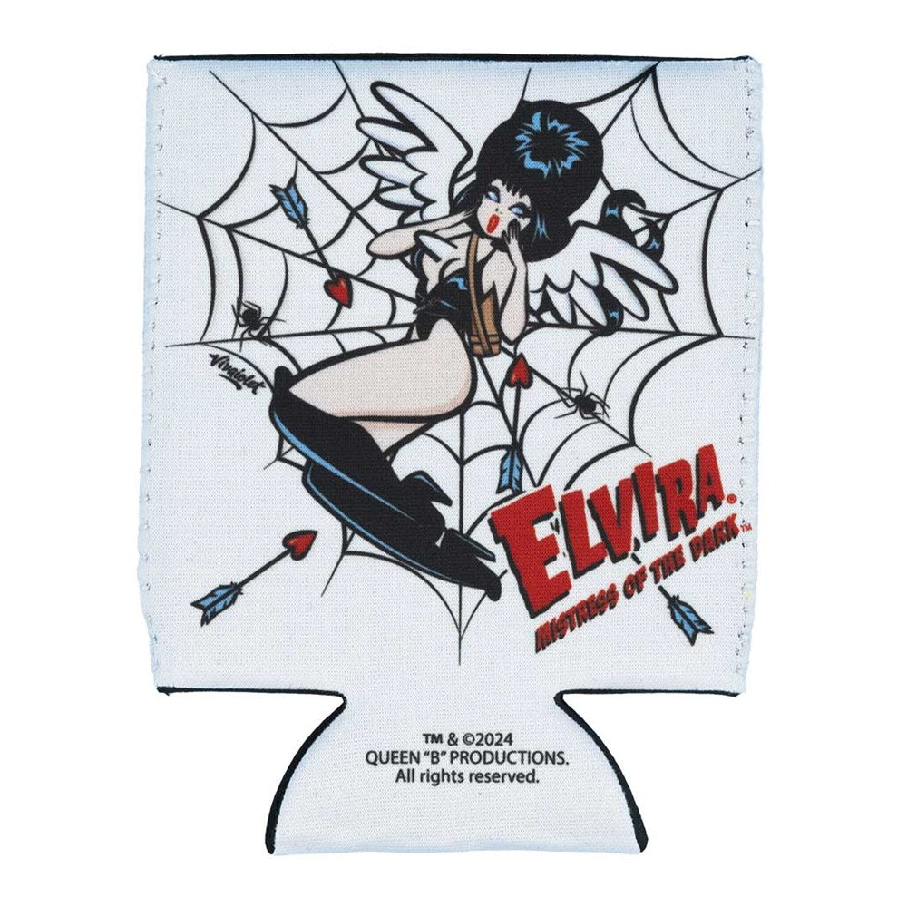 Elvira Cupid Web Viva 12oz Can Cooler
