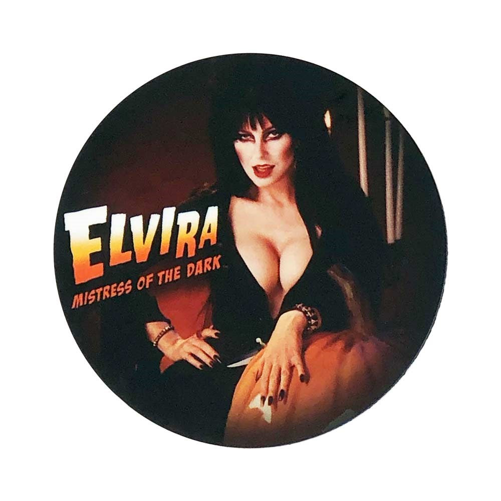 Elvira Halloween Round Coaster Set