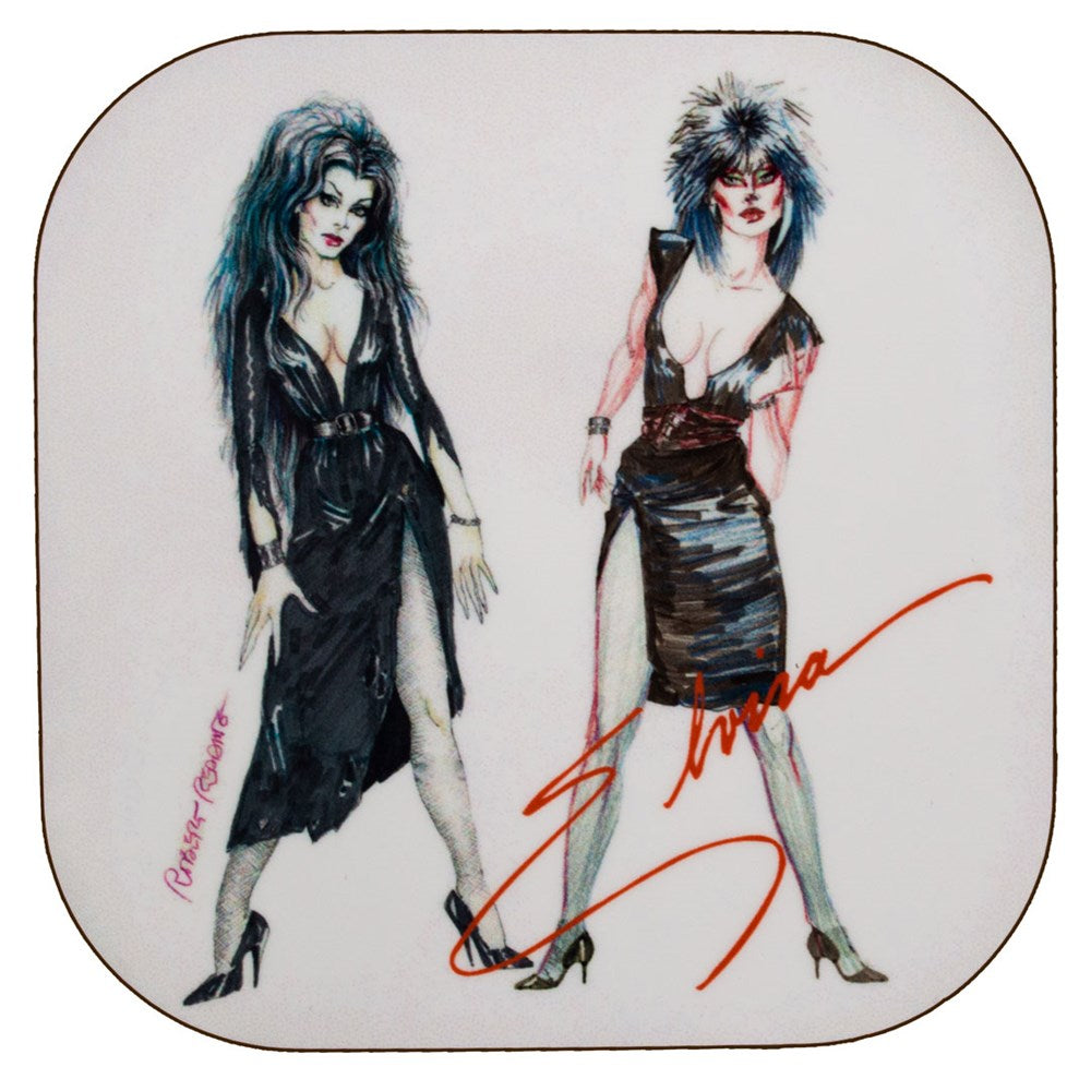 Elvira X Robert Redding Sketchbook Square Coaster Set