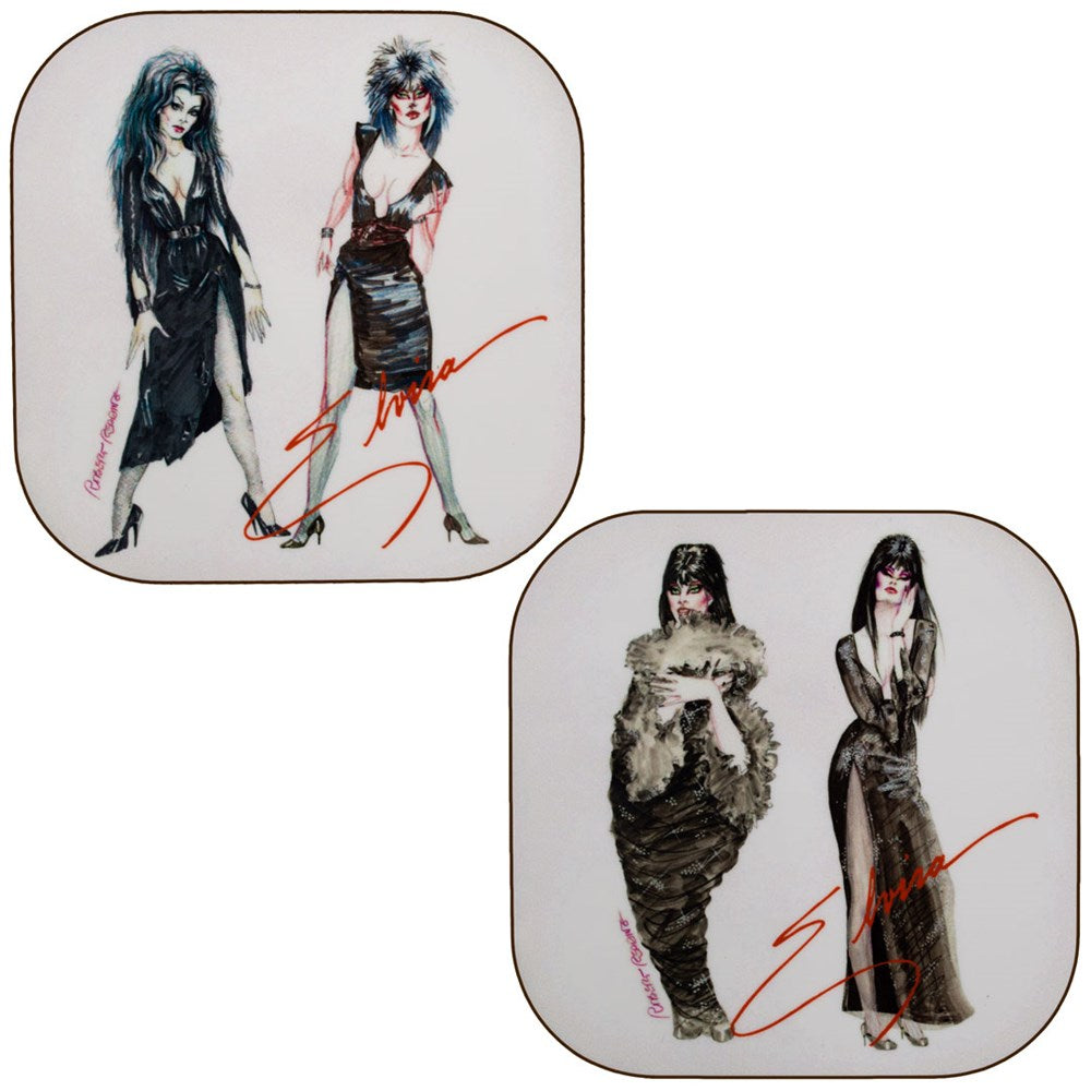 Elvira X Robert Redding Sketchbook Square Coaster Set