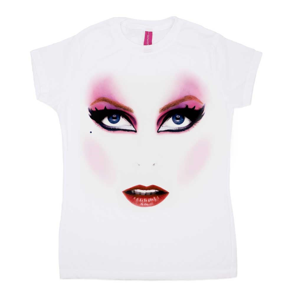 Elvira Make-up Face Womens Sub Tee – Elviras Bootique