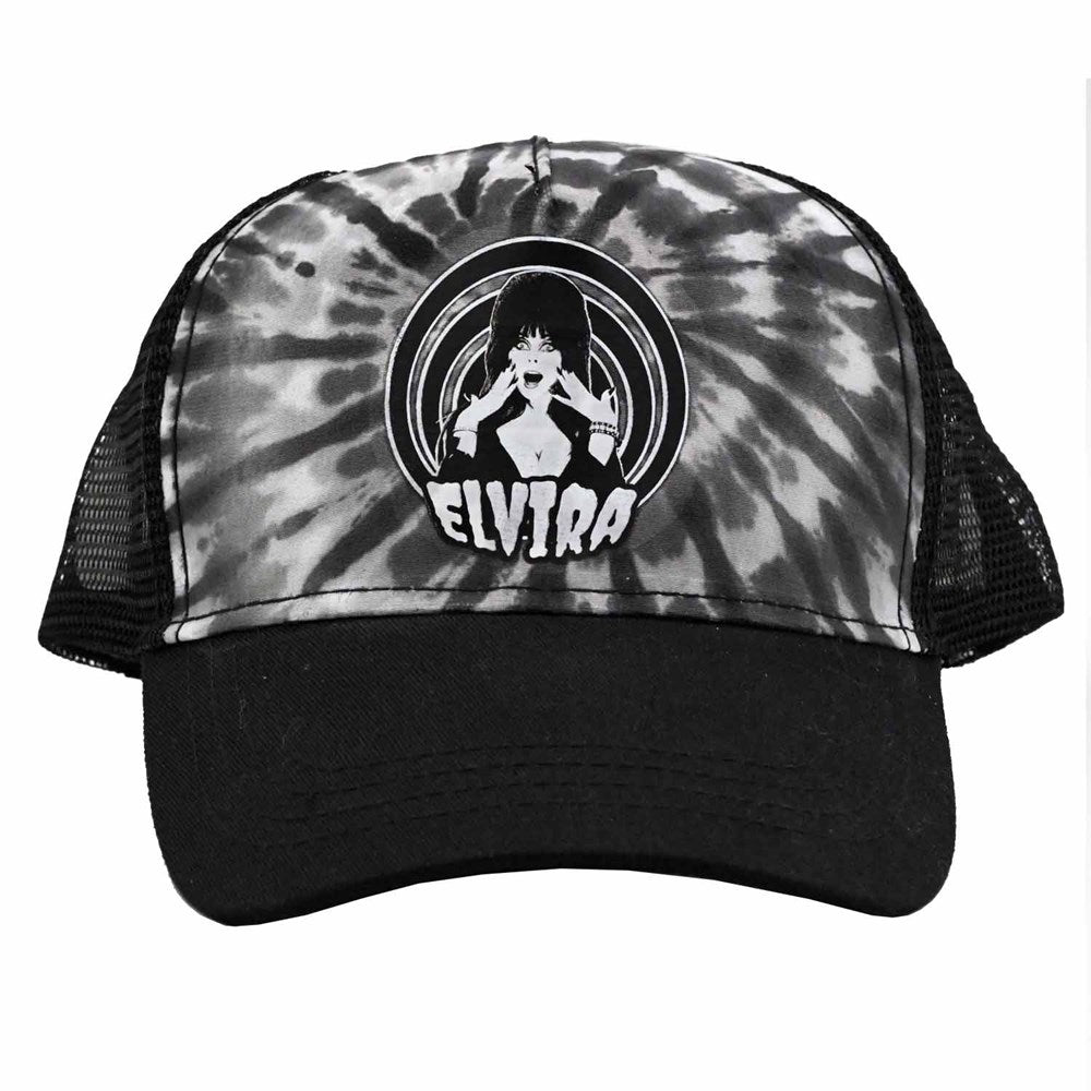 Elvira Hypno Tie Dye Trucker Hat – Elviras Bootique