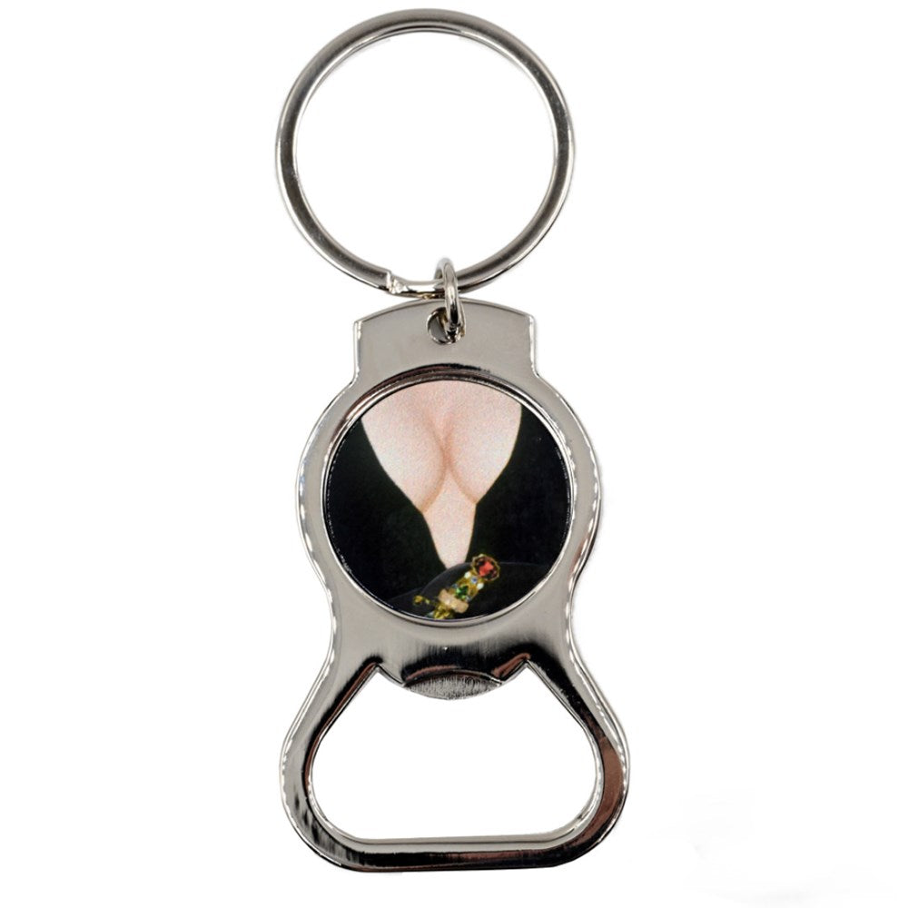 Elvira Chest Bottle Opener Keychain
