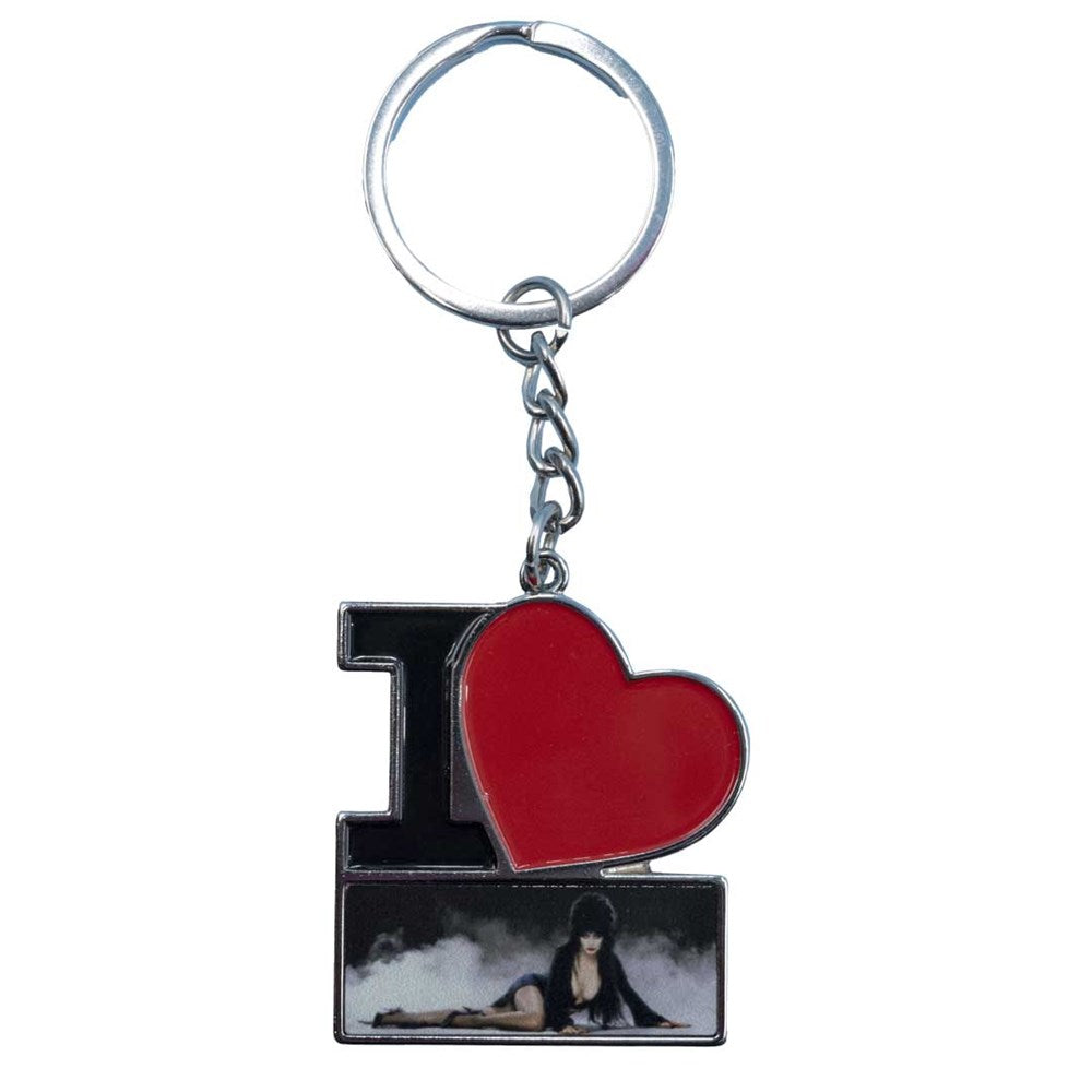 Elvira I Heart In Mist Keychain