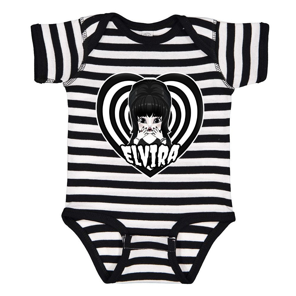 Elvira Cutie Hypno Striped Onesie