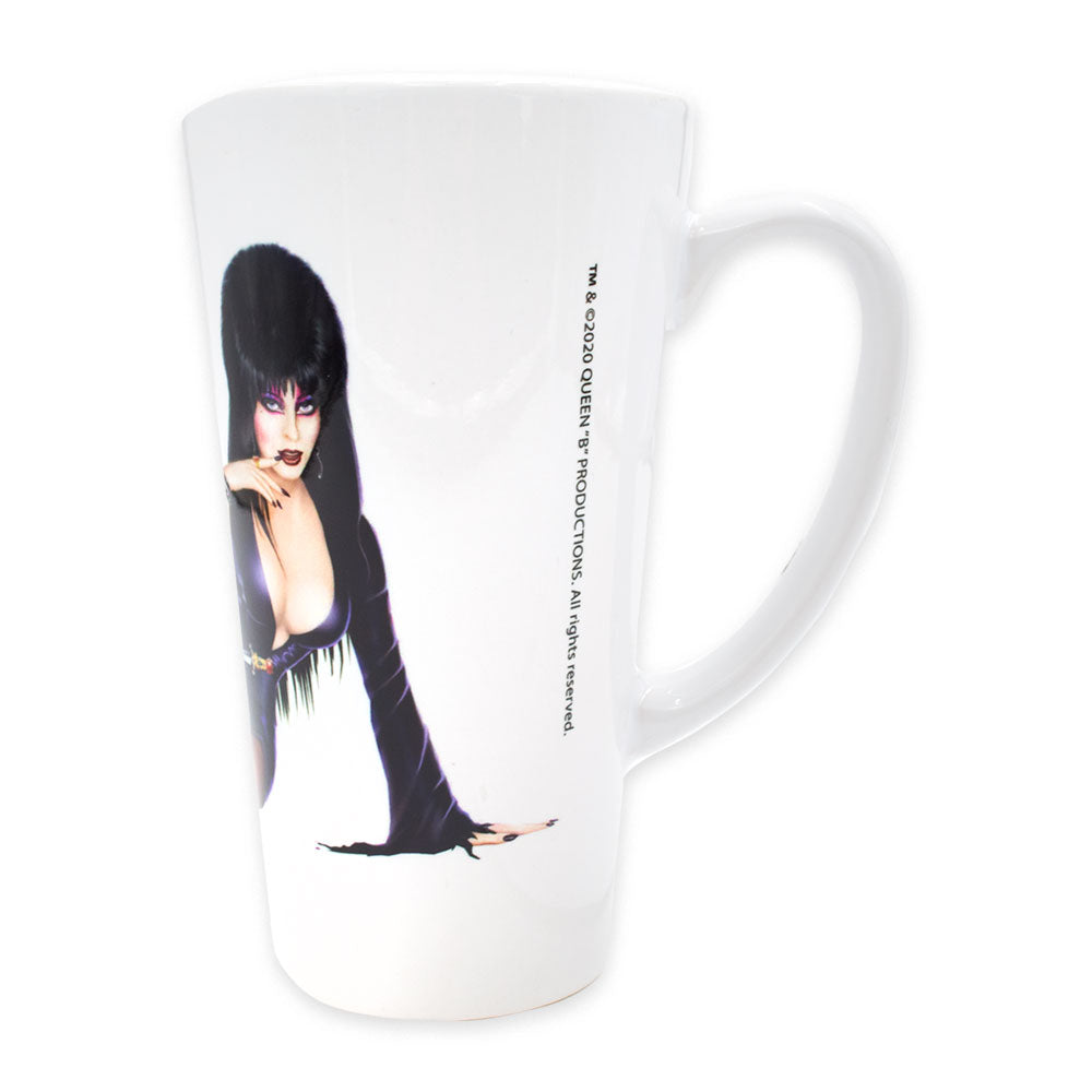Elvira Yours Cruelly Art Latte Mug