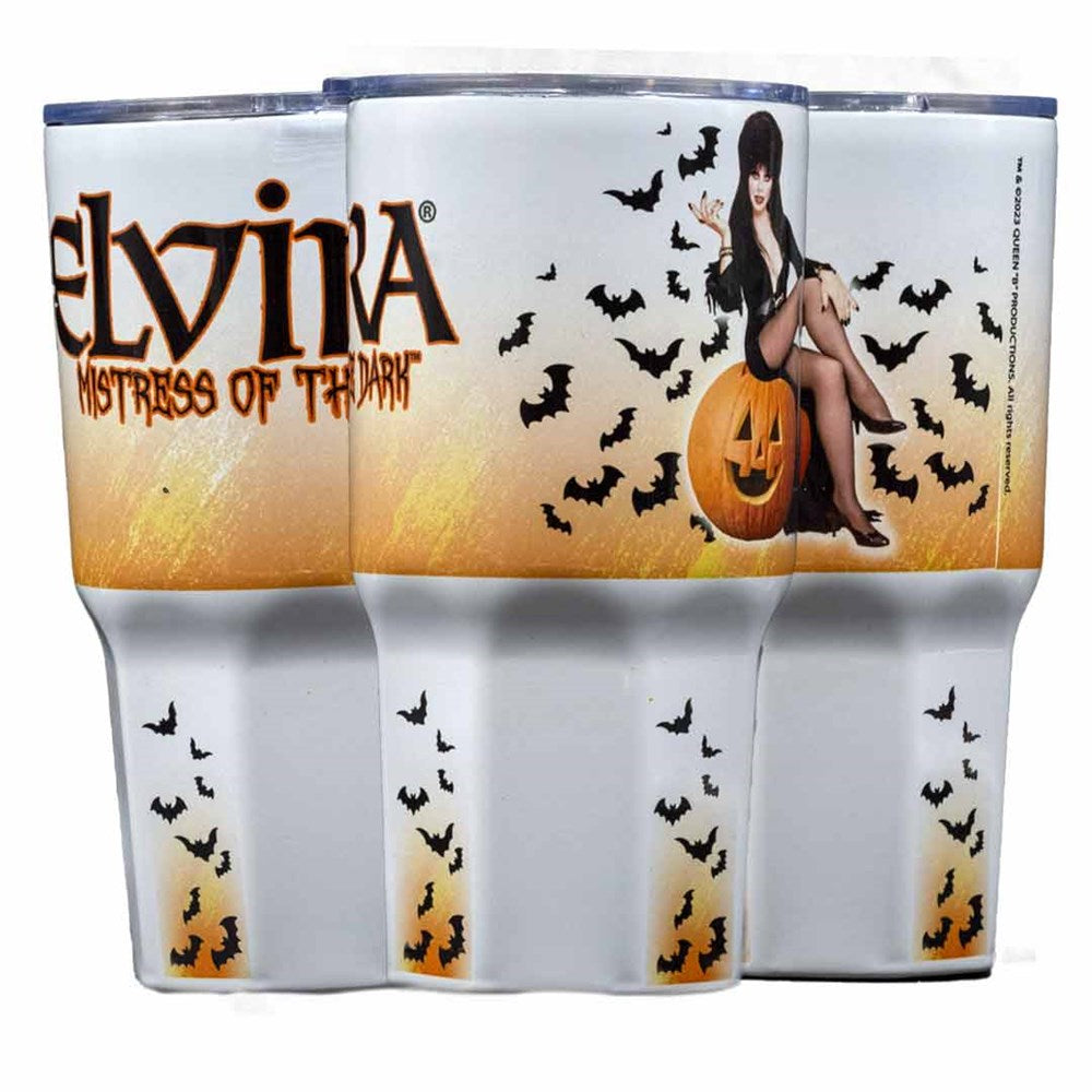 Elvira Harvest Bats Polar Tumbler