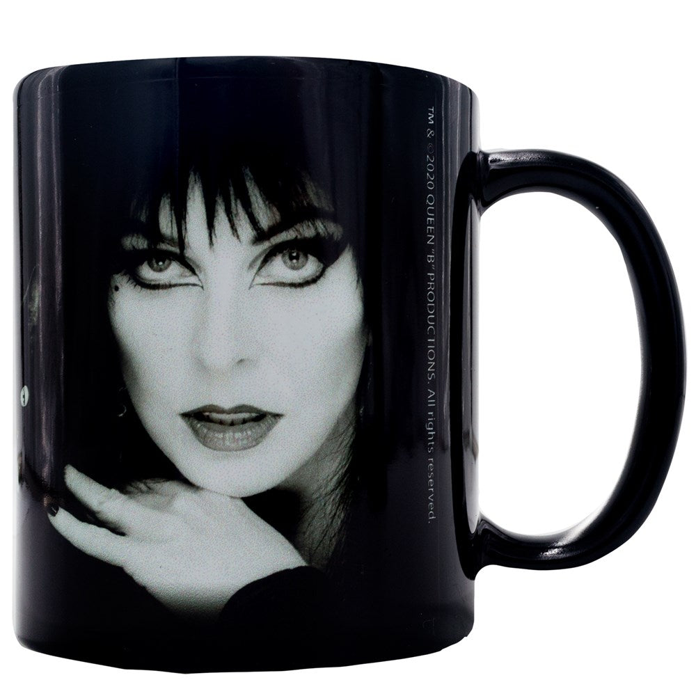 Elvira Black Cat Purple Web Mug