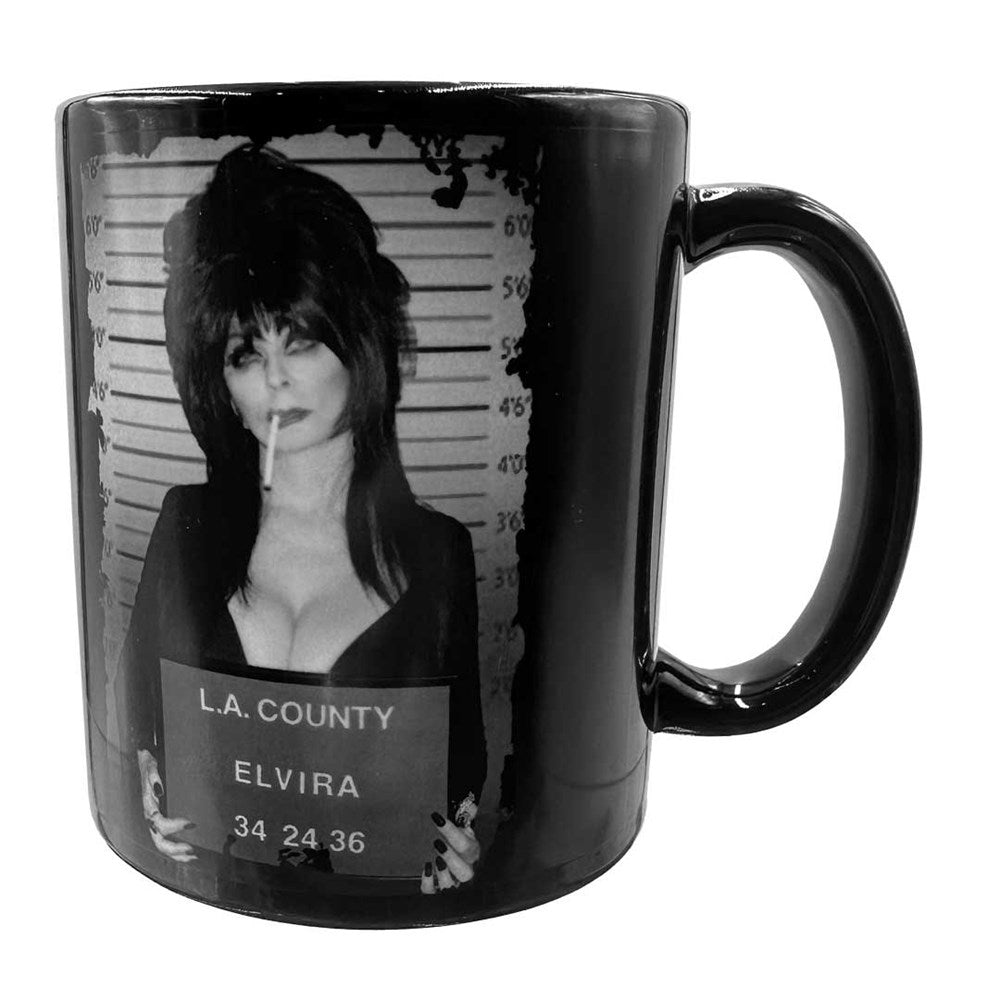 Elvira Mugshot Black Mug