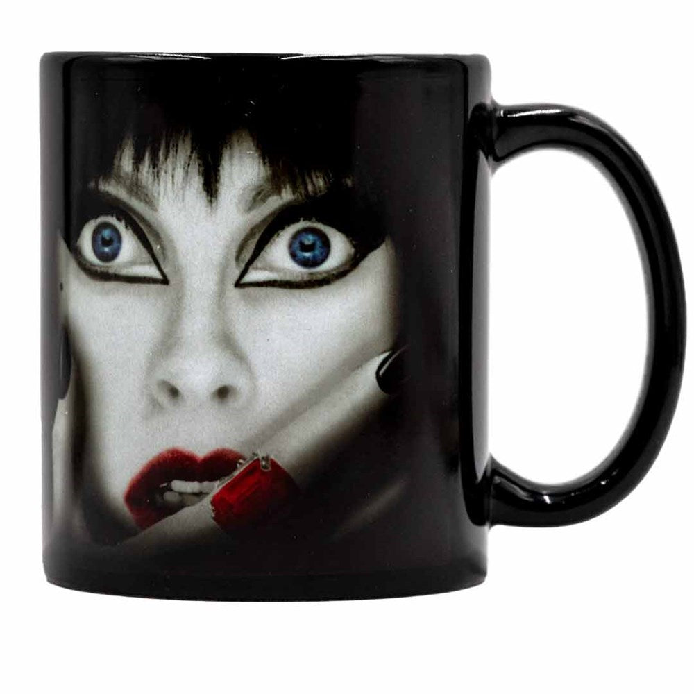 Elvira Shes A Scream Black Mug