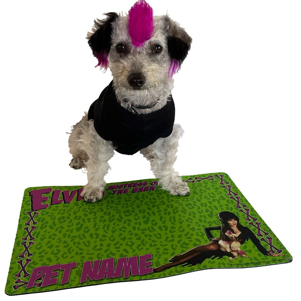 Elvira Mistress Of The Bark Pet Mat Personalized
