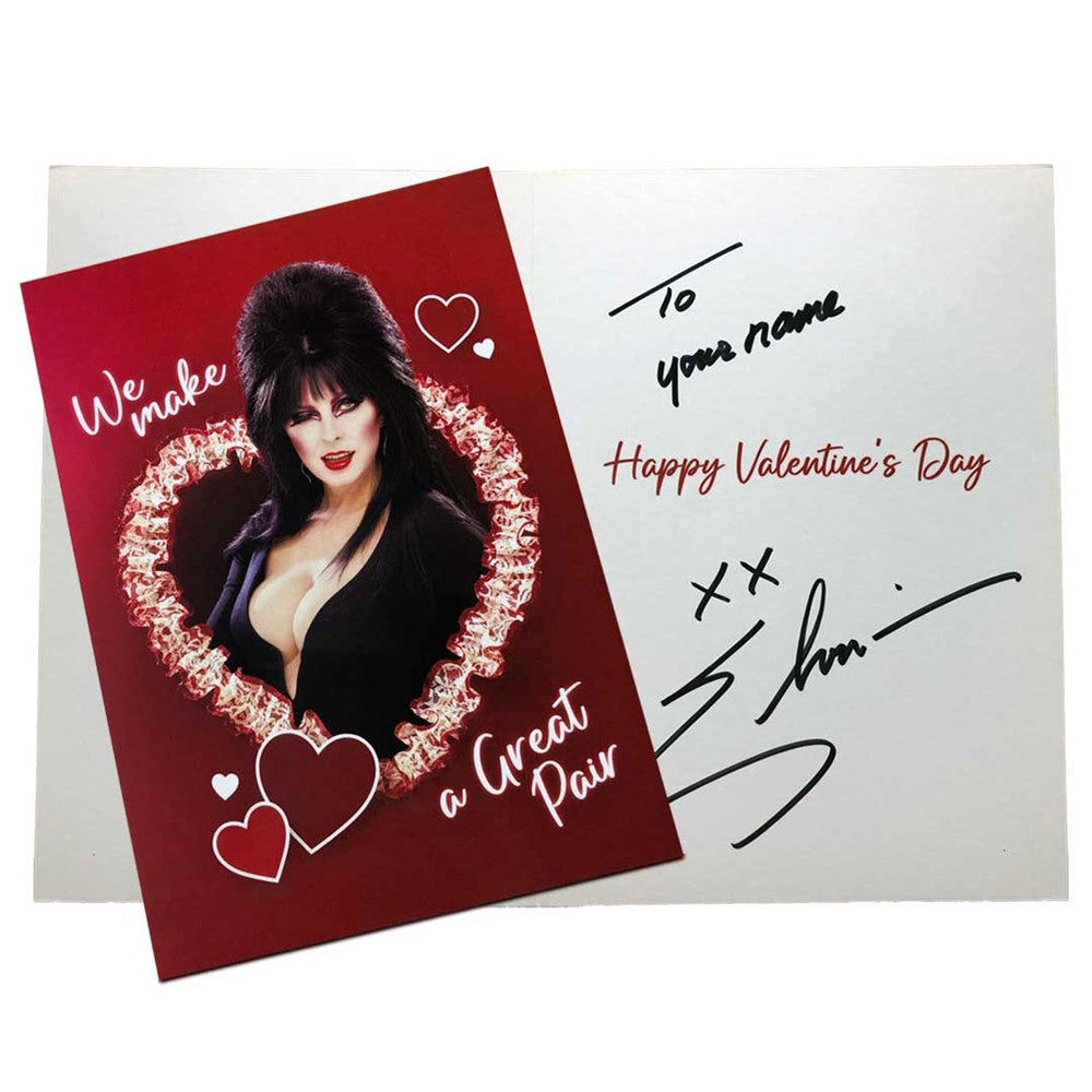 Elvira Personalized Great Pair Valentines Day Card