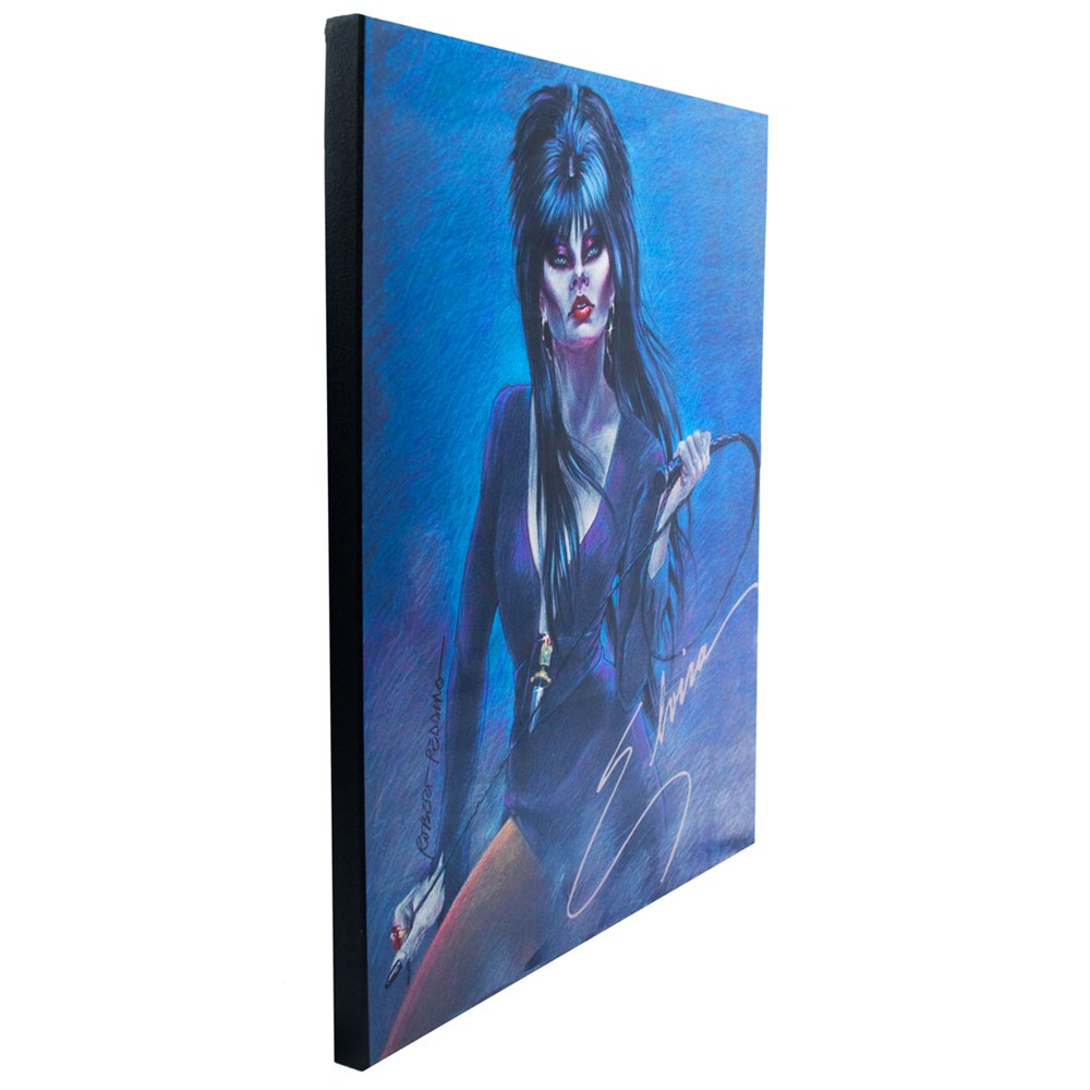 Elvira X Robert Redding Whiplash Art Print on Wood Plaque