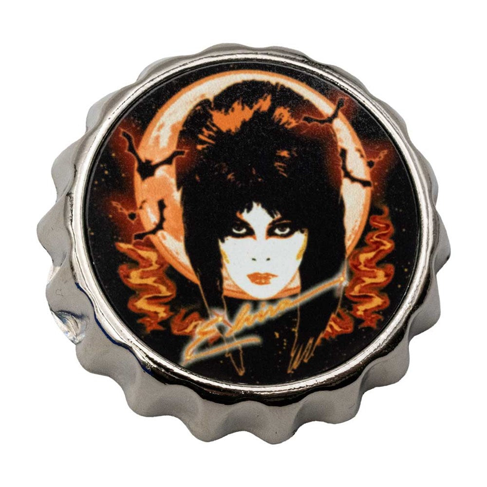 Elvira 80s Moon Orange Bottle Cap Opener