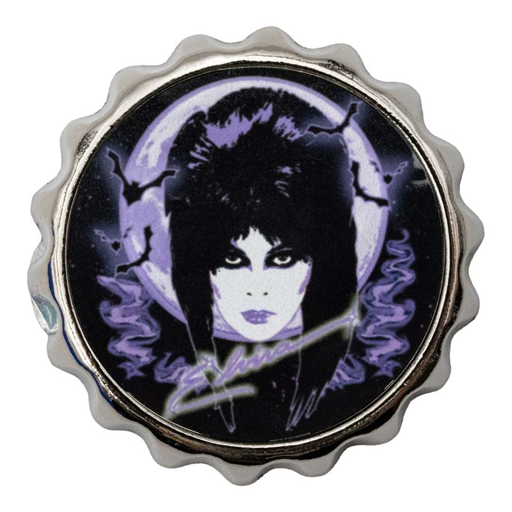 Elvira 80s Moon Purple Bottle Cap Opener