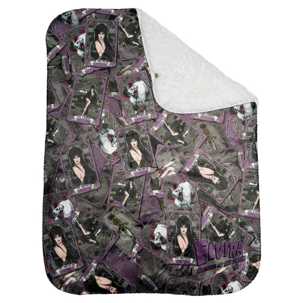 Elvira Tarot Repeat Lap Blanket
