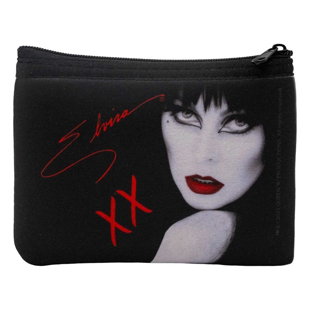 Elvira Red Lips Neoprene Coin Purse