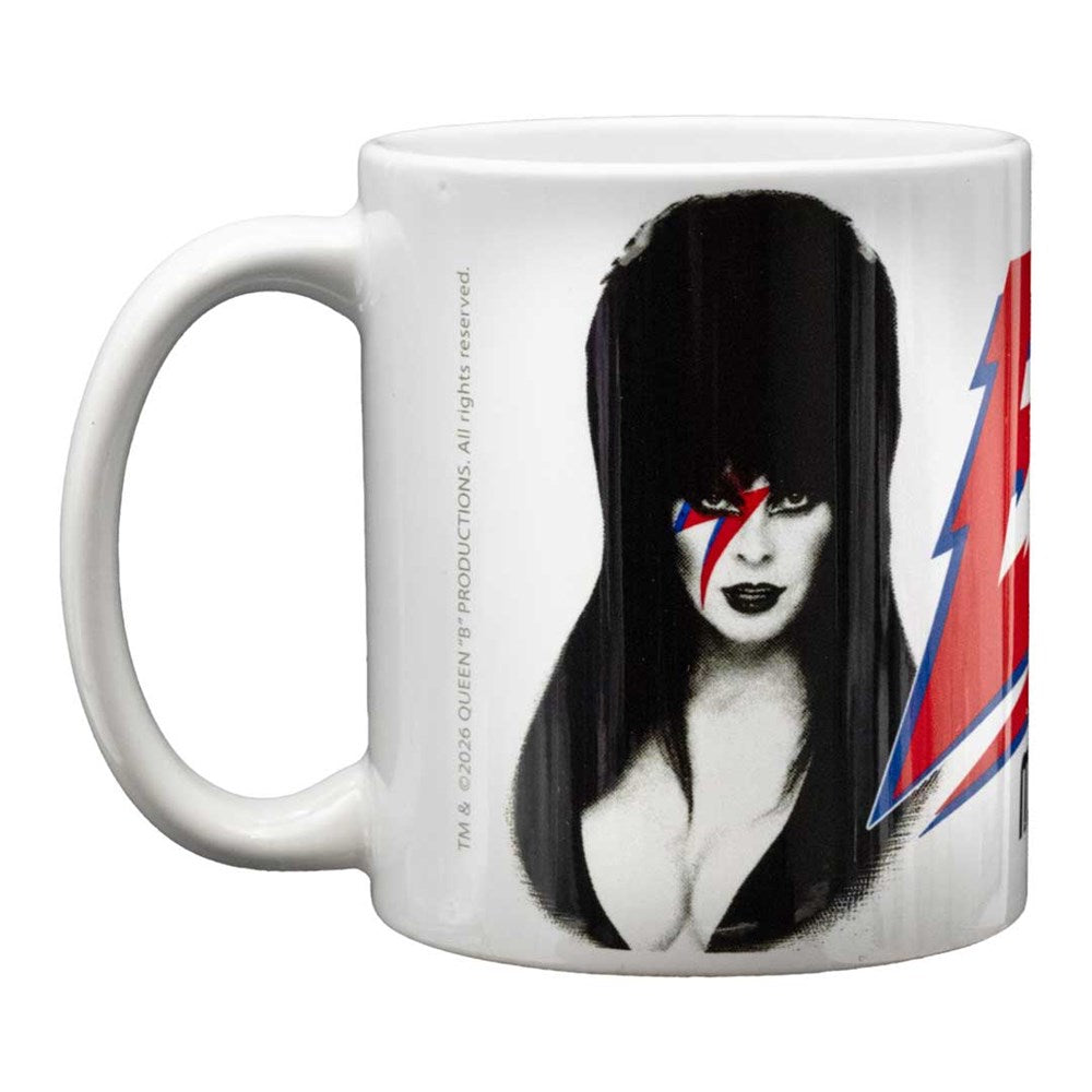 Elvira Bowie Bolt 11 oz White Mug