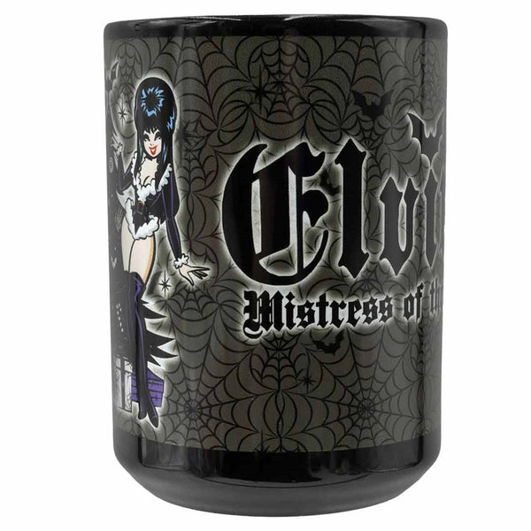 Elvira Viva Goth Tree 15oz Black Mug