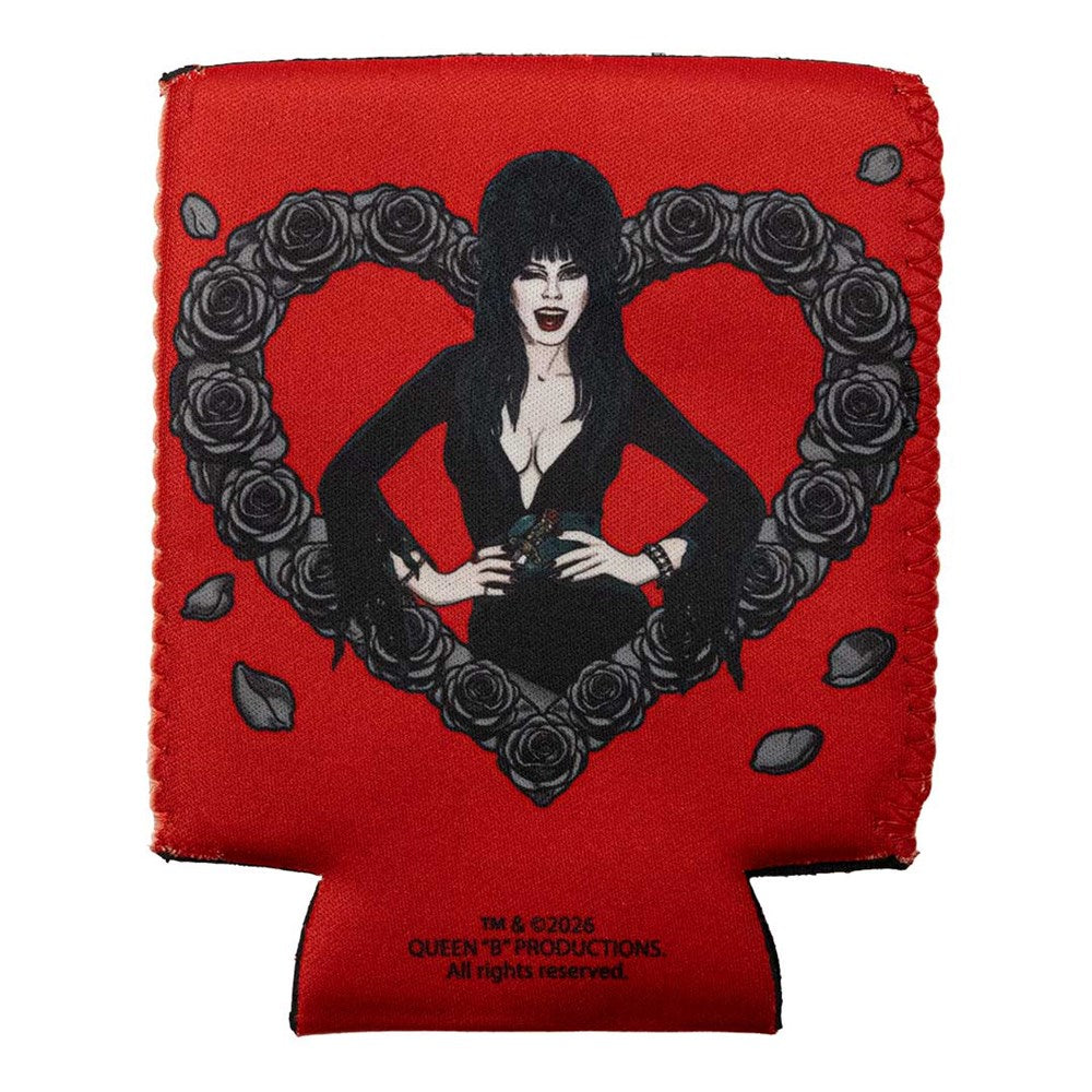 Elvira Black Heart Love 12 oz Can Cooler