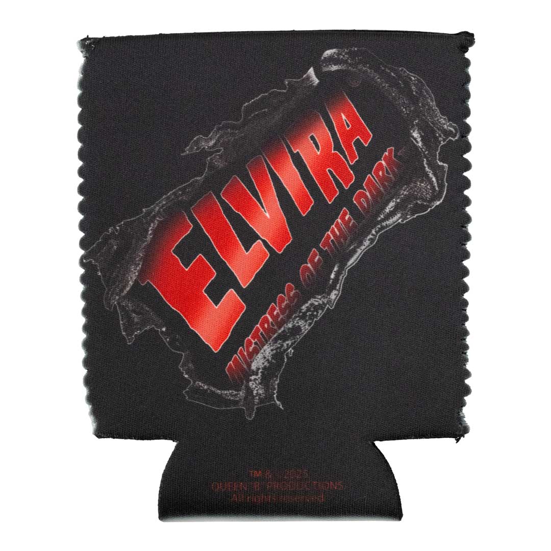 Elvira Chest Burst Black 12oz Can Cooler