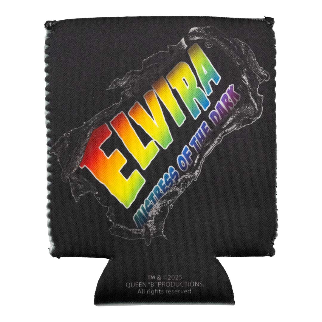 Elvira Chest Burst Rainbow 12oz Can Cooler