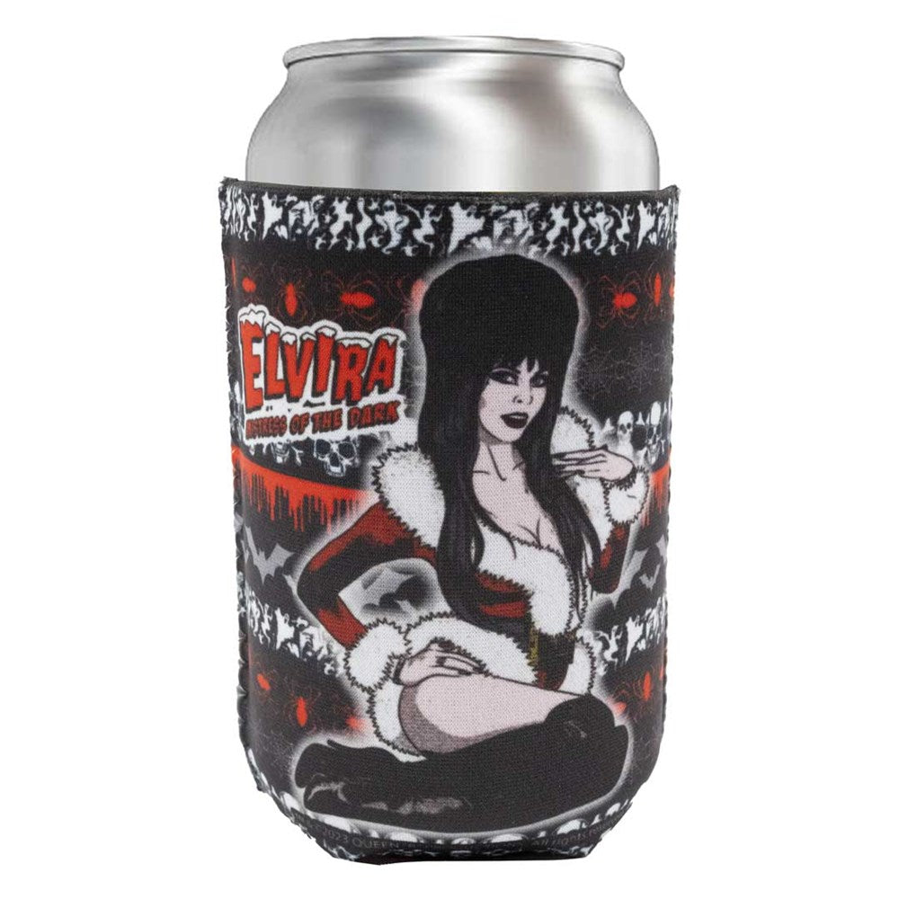 Elvira Dark Xmas 12oz Can Cooler