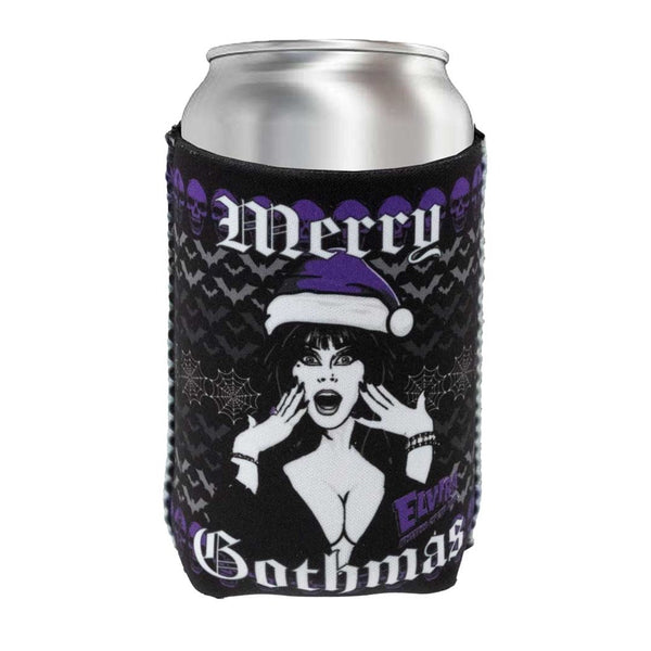 Elvira Merry Gothmas Sweater 12 oz Can Cooler